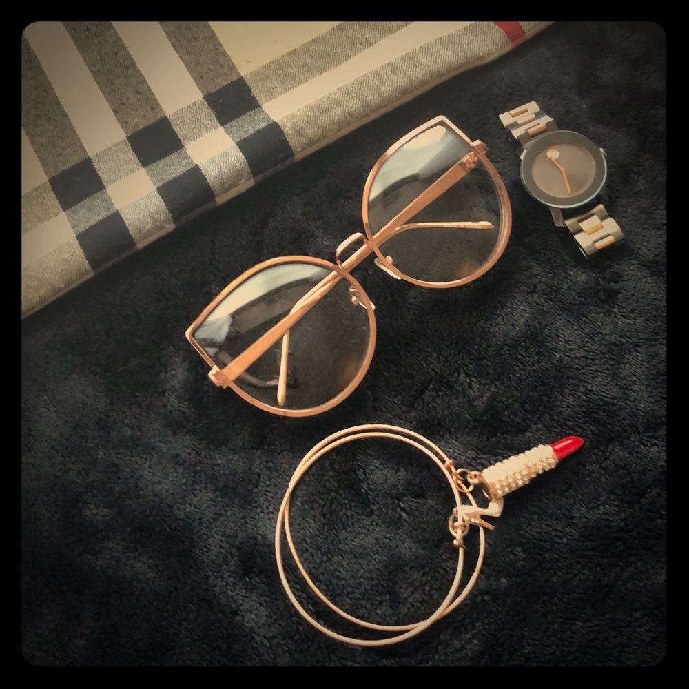 Gold glasses
